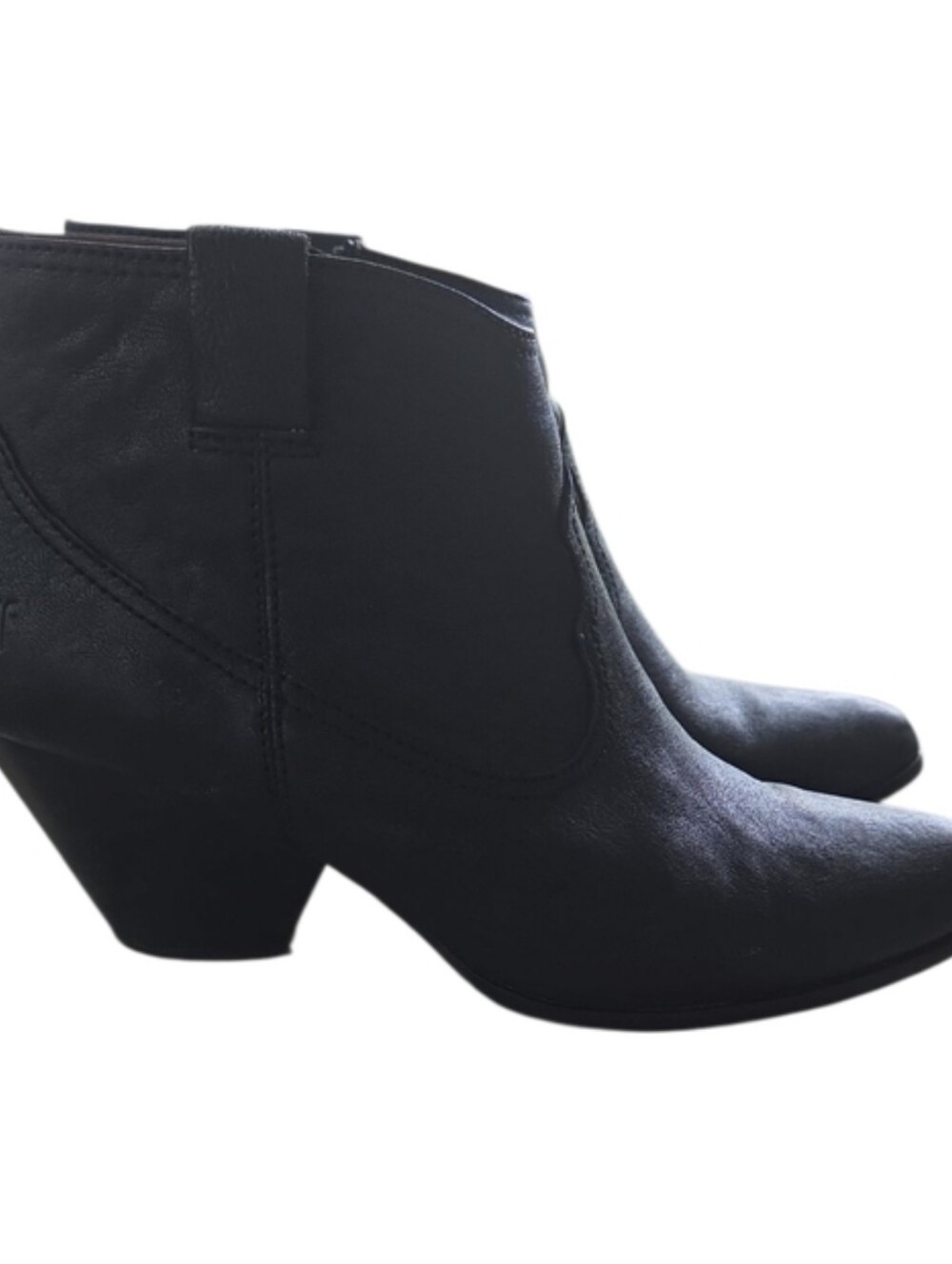 Frye Reina Western Black Booties Size 11 - Picture 4 of 10